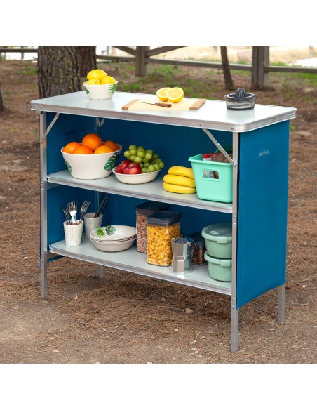 Armário de campismo dobrável 110x38x88 cm | Distria
