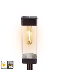 Conjunto de 4 balizas LED solares de 6 lúmens com sensor de luz | Distria 2