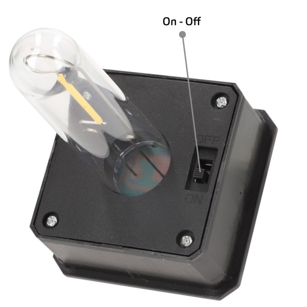 Conjunto de 4 balizas LED solares de 6 lúmens com sensor de luz | Distria