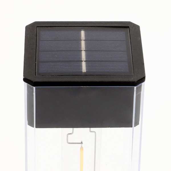 Conjunto de 4 balizas LED solares de 6 lúmens com sensor de luz | Distria