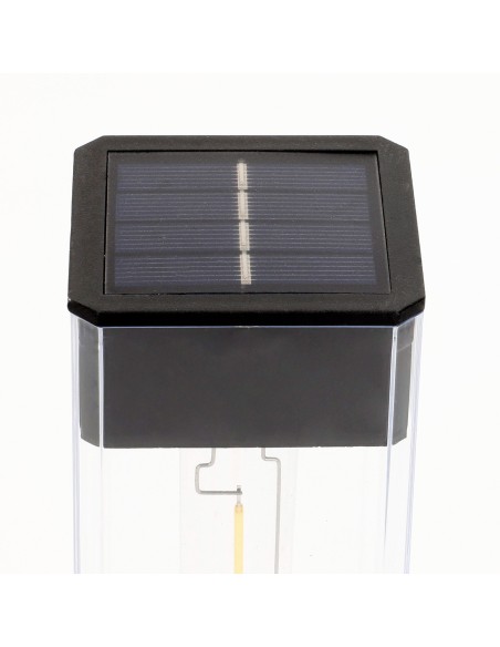 Conjunto de 4 balizas LED solares de 6 lúmens com sensor de luz | Distria