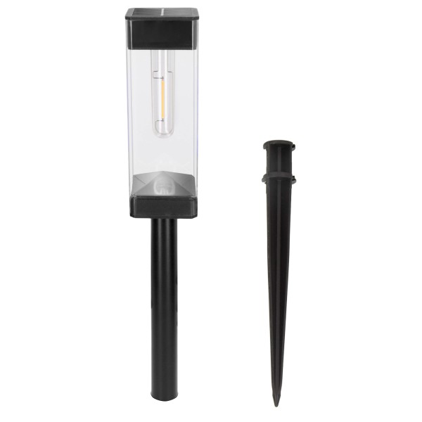 Conjunto de 4 balizas LED solares de 6 lúmens com sensor de luz | Distria
