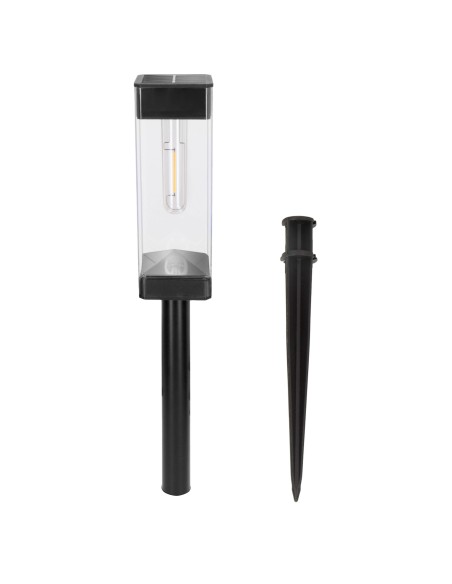 Conjunto de 4 balizas LED solares de 6 lúmens com sensor de luz | Distria