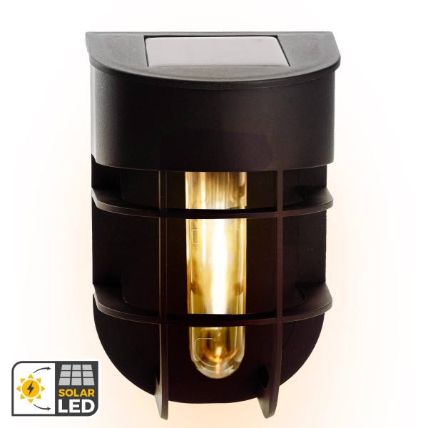 Conjunto de 2 apliques solares LED de 6 lúmens com sensor de luz | Distria