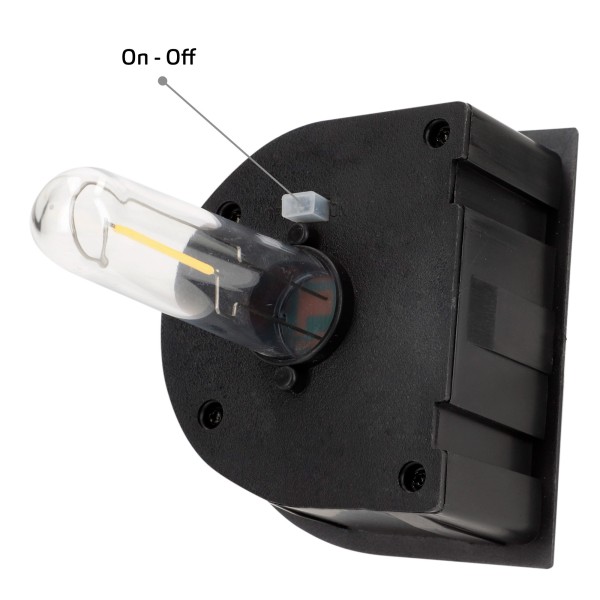Conjunto de 2 apliques solares LED de 6 lúmens com sensor de luz | Distria