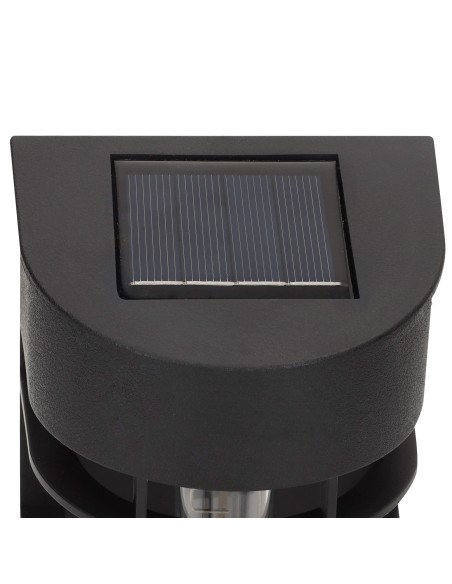 Conjunto de 2 apliques solares LED de 6 lúmens com sensor de luz | Distria