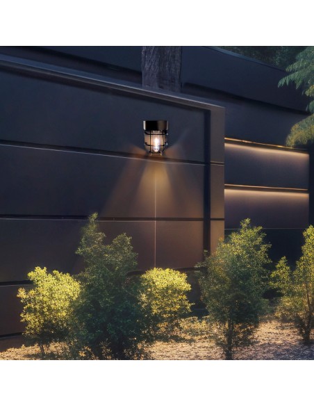Conjunto de 2 apliques solares LED de 6 lúmens com sensor de luz | Distria