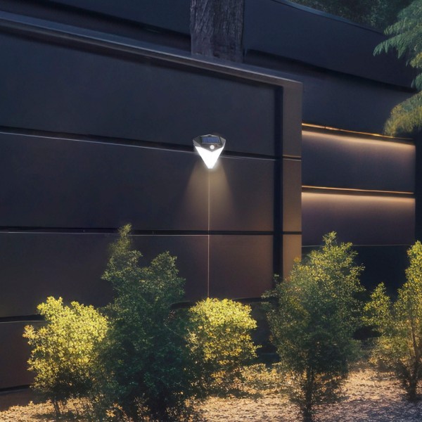Luminária de parede 8 LEDs, 80 lúmens e sensor de movimento | Distria