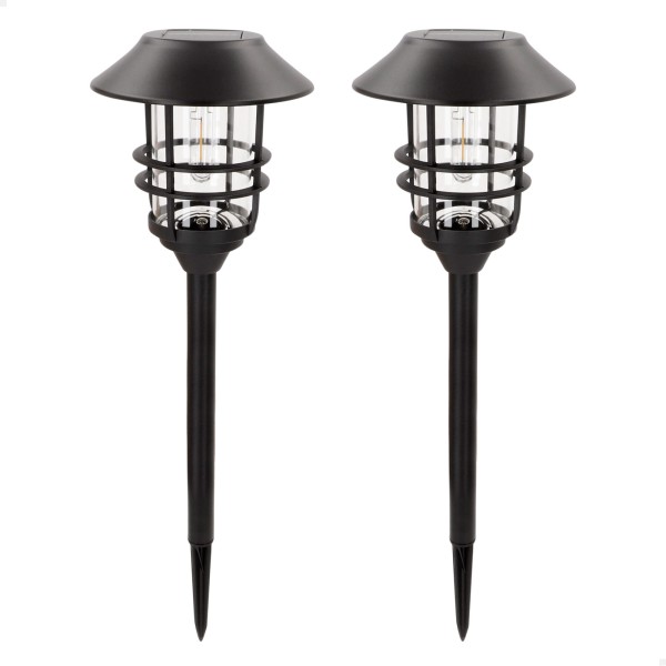 Conjunto de 2 balizas LED solares Aktive luz quente 6 lm | Distria