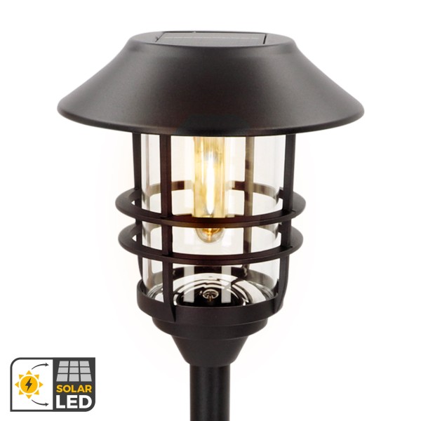 Conjunto de 2 balizas LED solares Aktive luz quente 6 lm | Distria