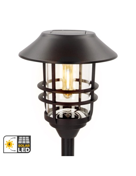 Conjunto de 2 balizas LED solares Aktive luz quente 6 lm | Distria