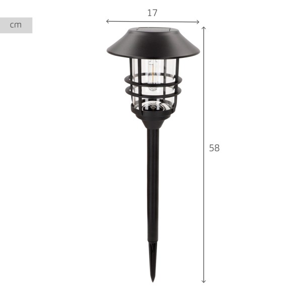 Conjunto de 2 balizas LED solares Aktive luz quente 6 lm | Distria