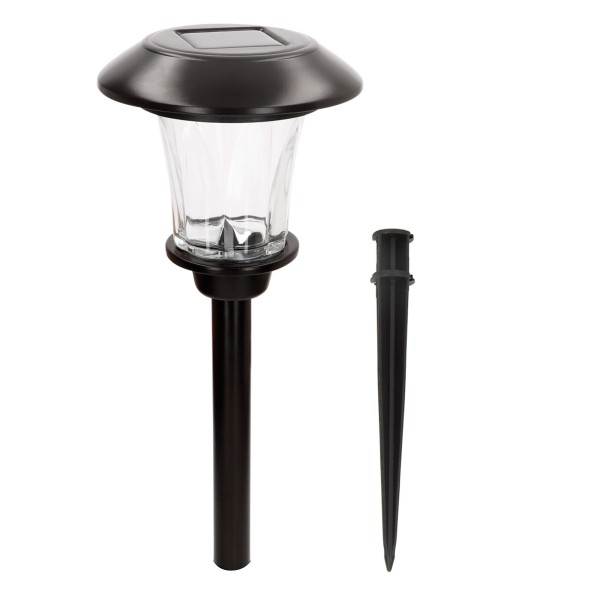 Conjunto de 2 balizas solares LED 6 lumens com estaca | Distria