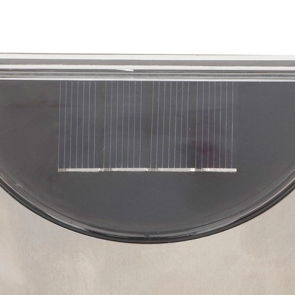Conjunto de 4 candeeiros de parede LED solares 5-10 lúmens em aço inoxidável | Distria