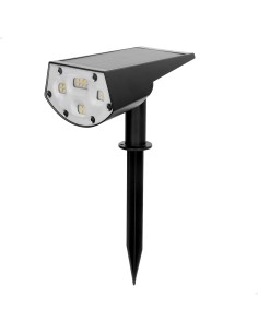 Projetor solar LED 5-10 lúmens com instalação 2 em 1 | Distria