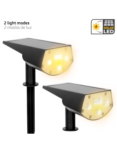 Projetor solar LED 5-10 lúmens com instalação 2 em 1 | Distria 2