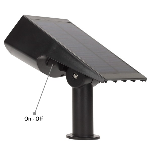 Projetor solar LED 5-10 lúmens com instalação 2 em 1 | Distria
