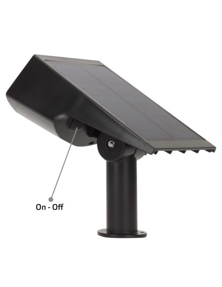 Projetor solar LED 5-10 lúmens com instalação 2 em 1 | Distria