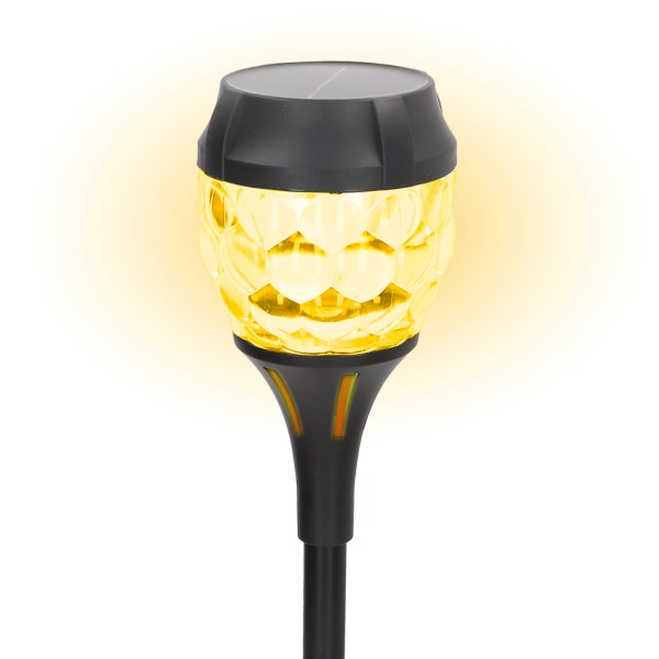 Conjunto de 2 balizas solares LED 5-10 lúmens com projeção | Distria