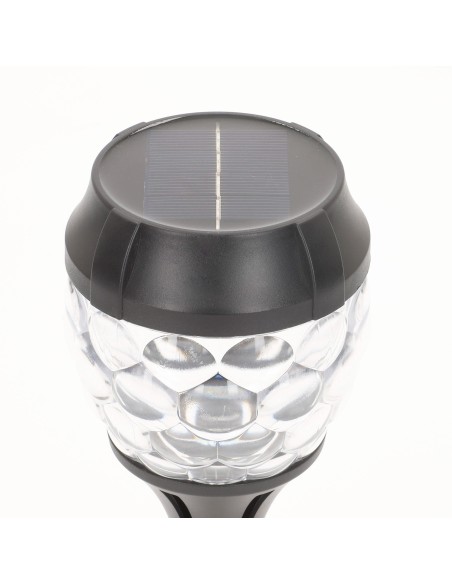 Conjunto de 2 balizas solares LED 5-10 lúmens com projeção | Distria