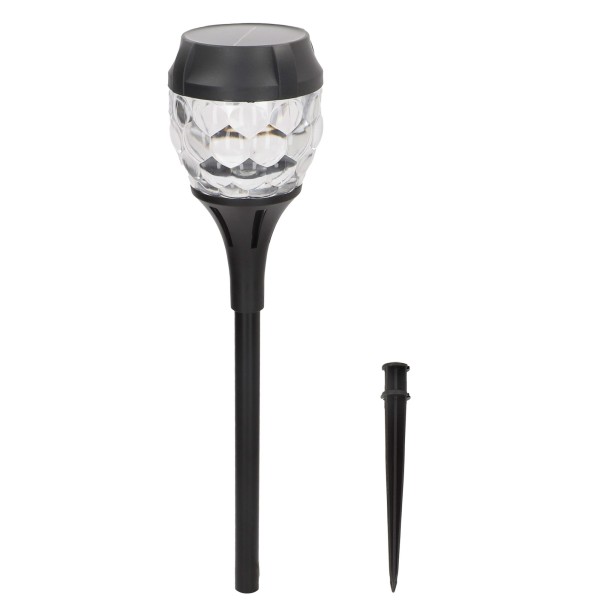 Conjunto de 2 balizas solares LED 5-10 lúmens com projeção | Distria