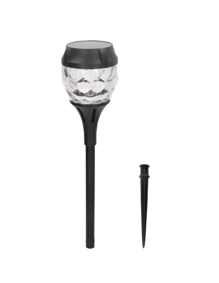 Conjunto de 2 balizas solares LED 5-10 lúmens com projeção | Distria