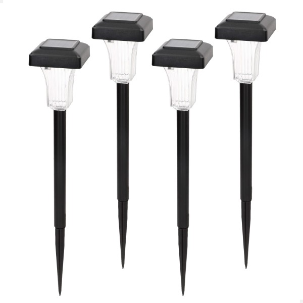 Conjunto de 4 balizas solares LED 5-10 lúmens com projeção | Distria
