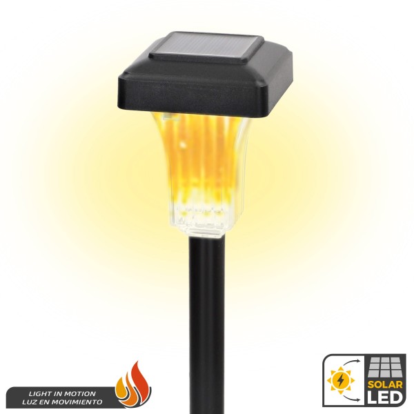 Conjunto de 4 balizas solares LED 5-10 lúmens com projeção | Distria