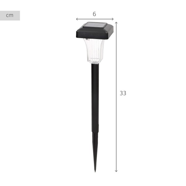Conjunto de 4 balizas solares LED 5-10 lúmens com projeção | Distria
