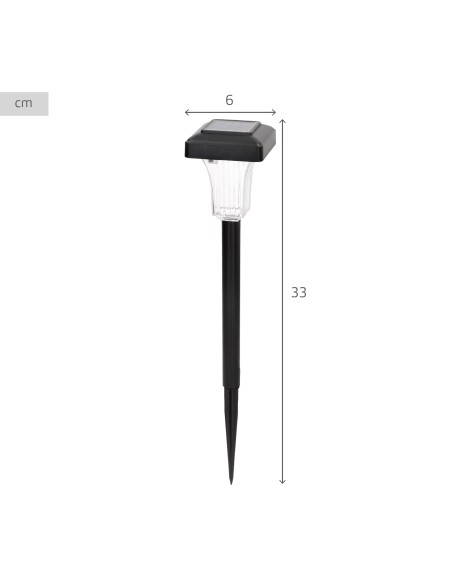 Conjunto de 4 balizas solares LED 5-10 lúmens com projeção | Distria
