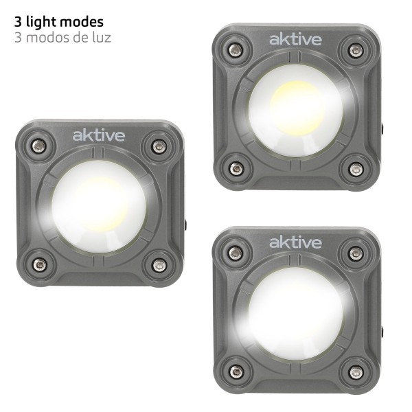 Spot LED portátil 3 posições c/USB Aktive | Distria