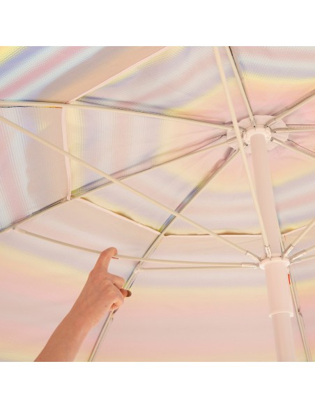 Aktive Guarda-sol de 240 cm com riscas multicoloridas | Distria