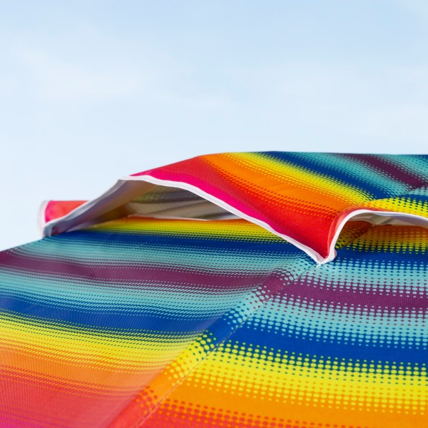 Aktive Guarda-sol de 240 cm com riscas multicoloridas | Distria