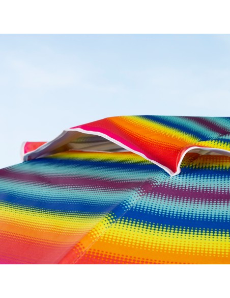 Aktive Guarda-sol de 240 cm com riscas multicoloridas | Distria