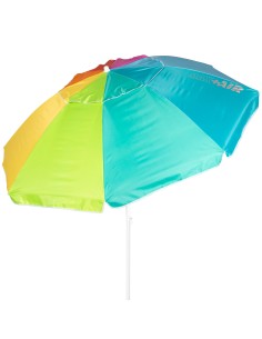 Aktive Guarda-sol de praia à prova de vento 240 cm multicolorido | Distria