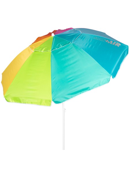 Aktive Guarda-sol de praia à prova de vento 240 cm multicolorido | Distria