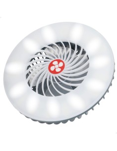Luminária LED com Ventilador e Carregador USB | Distria