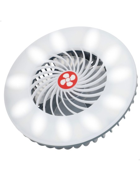 Luminária LED com Ventilador e Carregador USB | Distria
