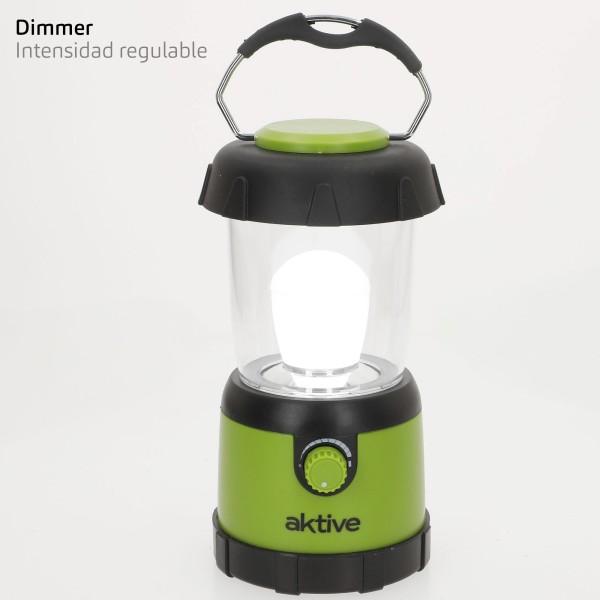 Lâmpada de acampamento LED de 400 lúmens com intensidade ajustável | Distria