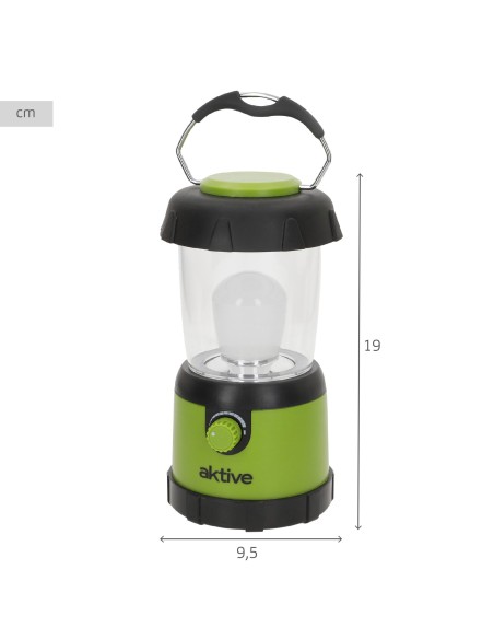 Lâmpada de acampamento LED de 400 lúmens com intensidade ajustável | Distria