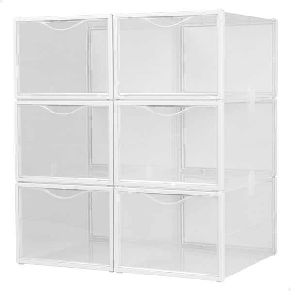 Conjunto de 6 caixas de sapatos transparentes Max Home | Distria