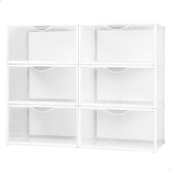 Pack 6 caixas de sapatos transparentes anti-pontas Max Home | Distria