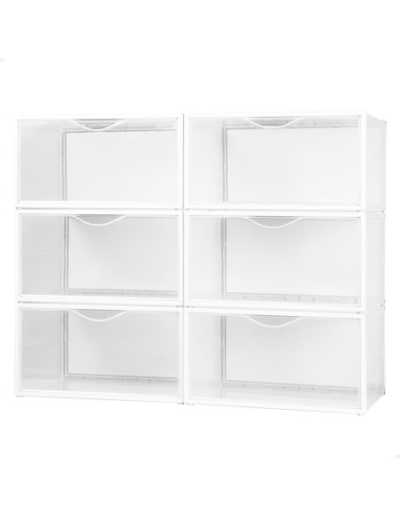 Pack 6 caixas de sapatos transparentes anti-pontas Max Home | Distria
