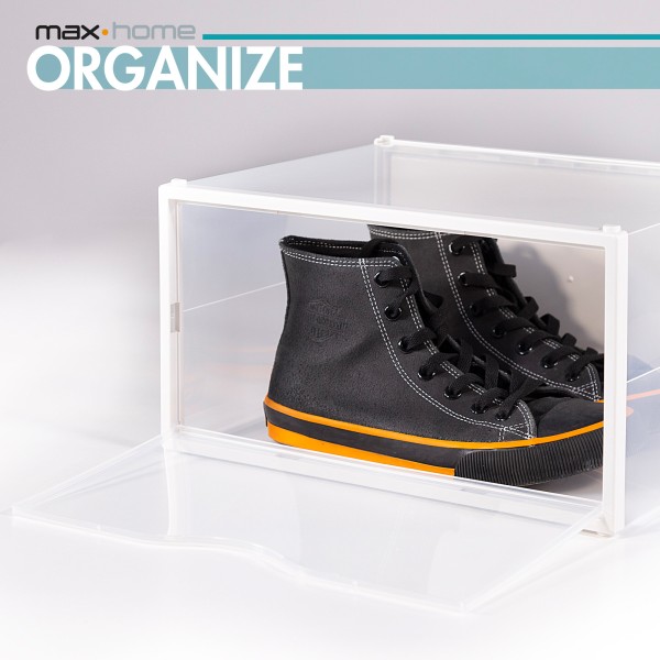 Pack 6 caixas de sapatos transparentes anti-pontas Max Home | Distria