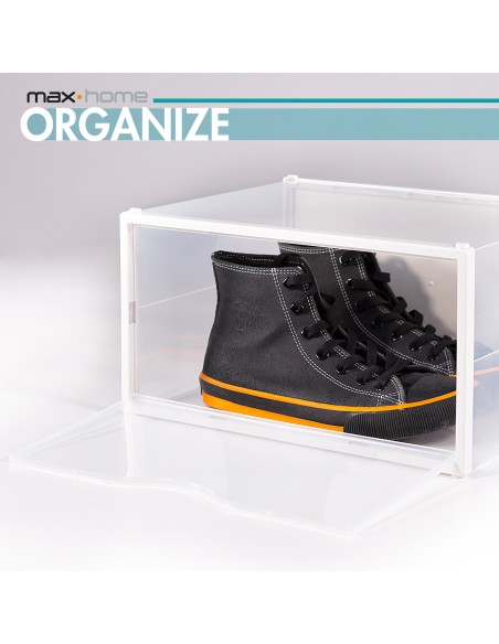 Pack 6 caixas de sapatos transparentes anti-pontas Max Home | Distria