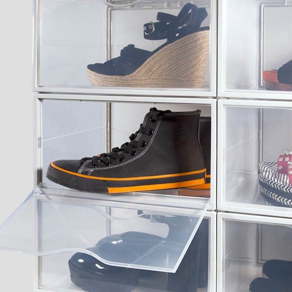 Pack 6 caixas de sapatos transparentes anti-pontas Max Home | Distria