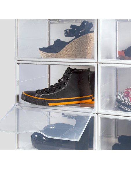 Pack 6 caixas de sapatos transparentes anti-pontas Max Home | Distria