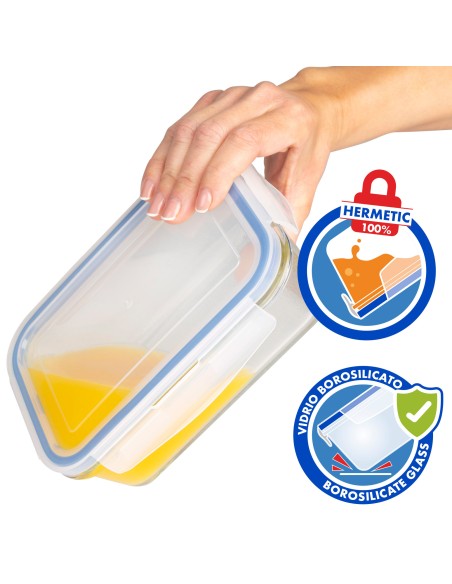 Max Home Pack 3 recipientes herméticos de vidrio 330/800/1500 ml