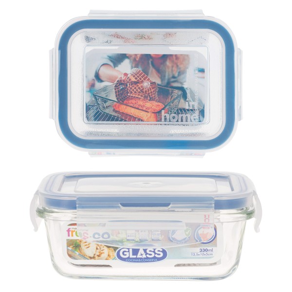 Max Home Pack 3 recipientes herméticos de vidrio 330/800/1500 ml