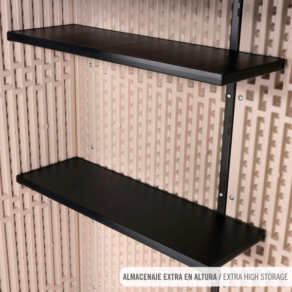 Armário vertical externo de 1.500 L com prateleiras | Distria